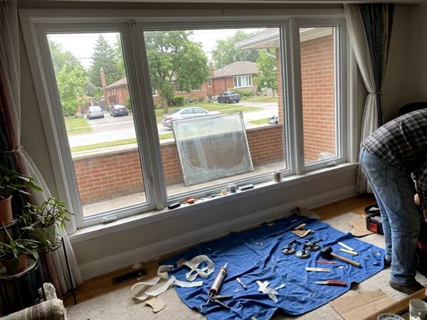 Two new sealed units in a Willowdale bungalow window